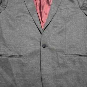 John Varvatos Gray Blazer with Pink Lining